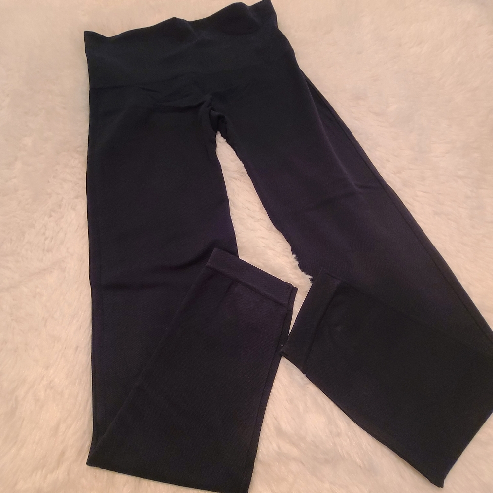 Spanx Sz Large L Women's Black Leggings